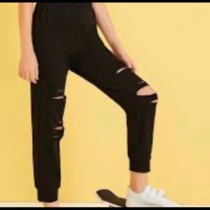 Shein ripped light weight  sweats BRAND NEW